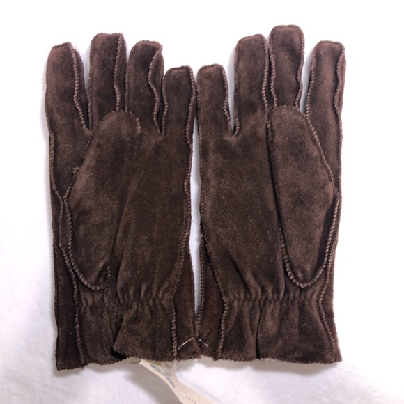 Vintage Strawbridge & Clothier Suede Gloves w Tags - Picture 3 of 6